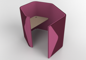3D Schreibtische - Modulare Trennwand mit Tisch - Senator - Haven - HAPDS18L