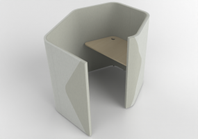 Escritorios 3D - Divisorio modular con mesa - Senator - Haven - HAPDS14L