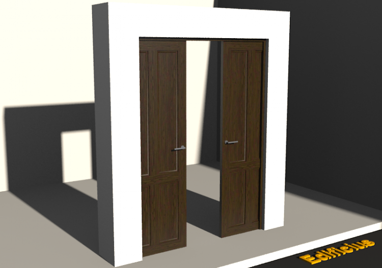 3D Tür/Fenster - Klassisch T[R] 2VST_SYM[4P] - ACCA...