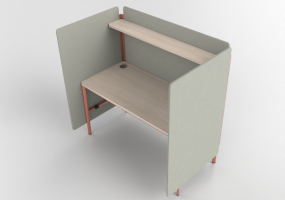 Scrivanie 3D - Divisorio modulare con tavolo - Play - PYPPS09