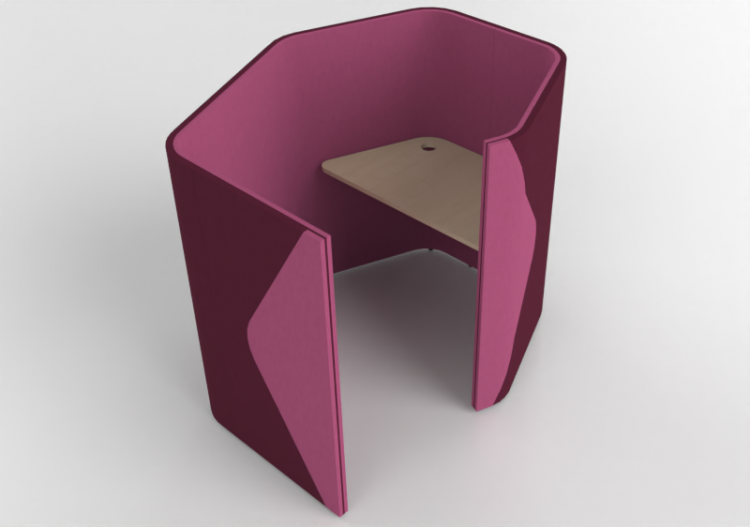 Scrivanie 3D - Divisorio modulare con tavolo - Senator -...