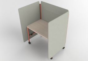 Escrivaninhas 3D - Divisória modular com mesa - Play - PYPPS16