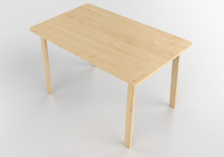 Mesas 3D - Mesa de madera - Ikea - Norråker - ACCA software