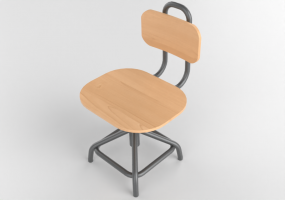 3D Chairs - Wooden chair - IKEA - Kullaberg
