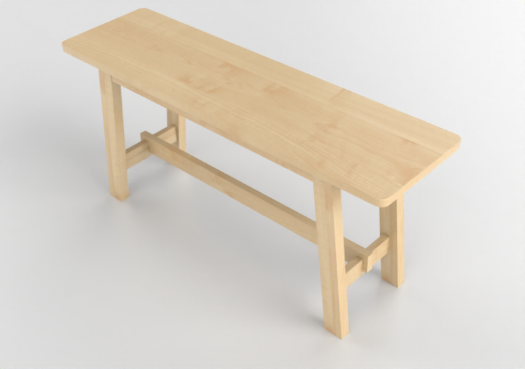 Cadeira 3D - Banco de madeira - Ikea - Norråker - ACCA...