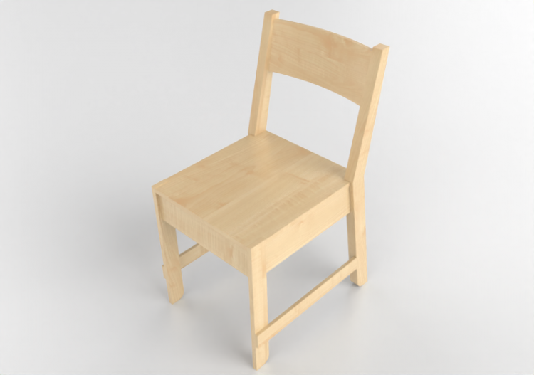 Cadeira 3D - Cadeira de madeira - Ikea - Norråker - ACCA...