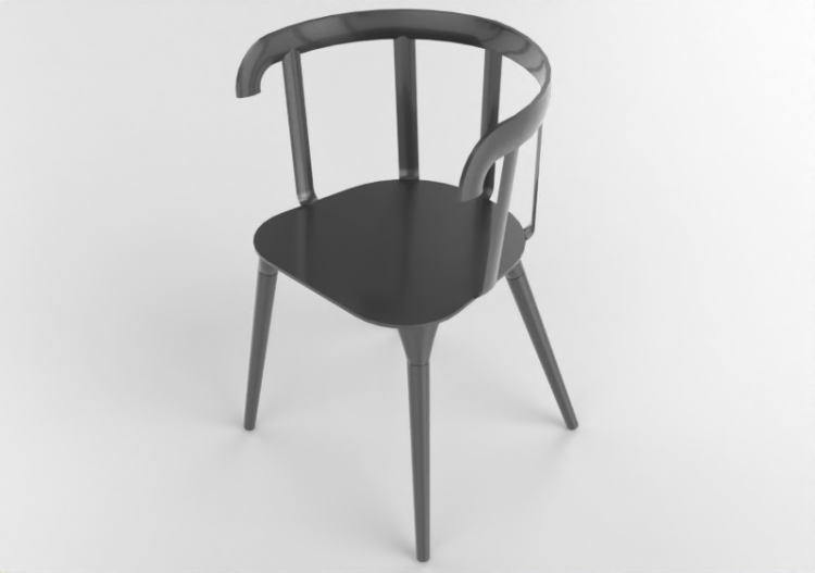 3D Stühle - Stuhl aus lackiertem Holz - Ikea - PS 2012 -...