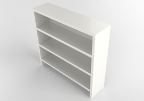 3D Bookshelves and Containers - Lacquered wooden shelf - IKEA - Pahl