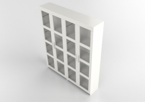 Librerie 3D - Vetrina in legno laccato - Ikea - Brimnes