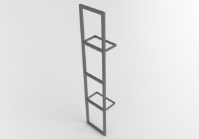 3D Bookshelves and Containers - Metal shelf - IKEA - Lerberg