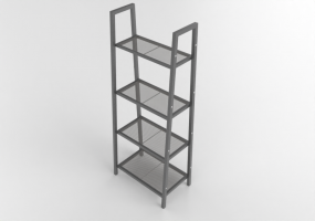 3D Book shelf - Metal shelf - IKEA - Lerberg