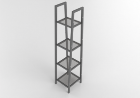 3D Book shelf - Metal shelf - IKEA - Lerberg