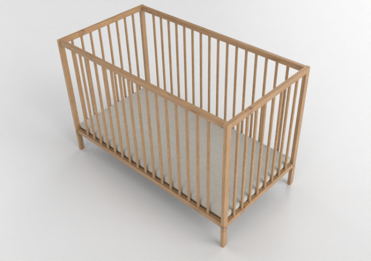 3D Betten und Nachttische - Kinderbett aus Holz - Ikea -...