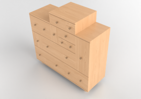 Arm&aacute;rios 3D - C&ocirc;moda de madeira - Ikea - PS 2012