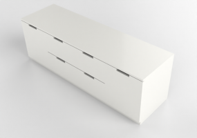 Armários 3D - Cômoda de madeira envernizada - Ikea - Nordli