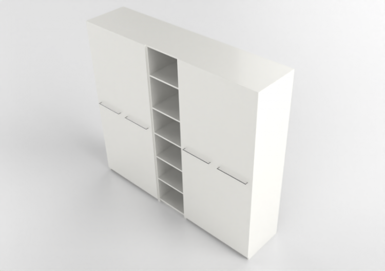 Wardrobes and Cabinets 3D - Lacquered wood cabinet - IKEA -...