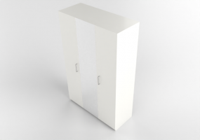Armarios y C&oacute;modas 3D - Armario de madera lacada - Ikea - Pax - Forsand - Aheim