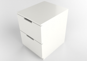 Armadi 3D - Cassettiera in legno laccato - Ikea - Nordli