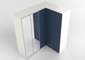 Armadi 3D - Armadio in legno laccato - Ikea - Pax - Grimo - Aheim