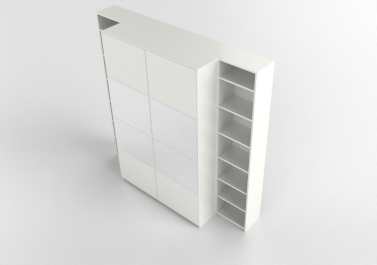 Wardrobes and Cabinets 3D - Lacquered wood cabinet - IKEA -...