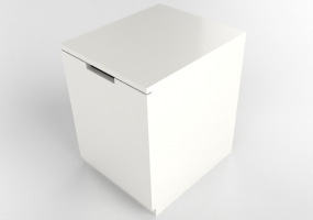 Wardrobes and Cabinets 3D - Lacquered wood chest of drawers - IKEA - Nordli