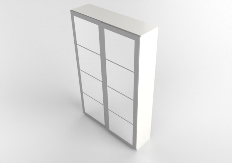 Armários 3D - Armário de madeira envernizada - Ikea - Pax -...