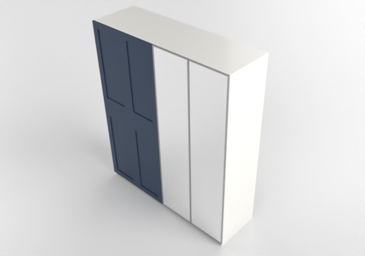 Armários 3D - Armário de madeira envernizada - Ikea - Pax -...