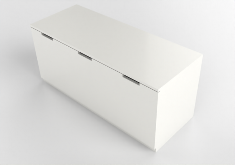 Armarios y Cómodas 3D - Cómoda de madera lacada - Ikea -...