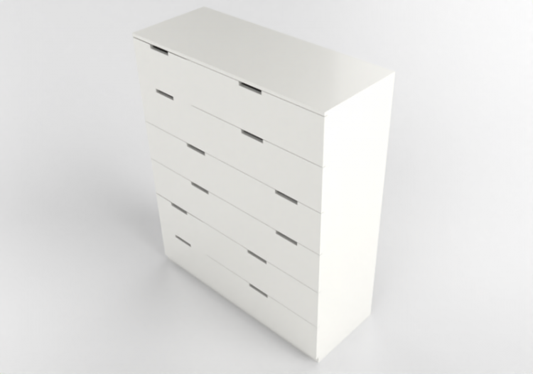 Wardrobes and Cabinets 3D - Lacquered wood chest of drawers...