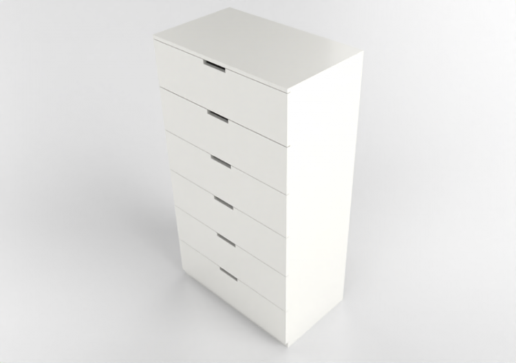 Armadi 3D - Cassettiera in legno laccato - Ikea - Nordli -...