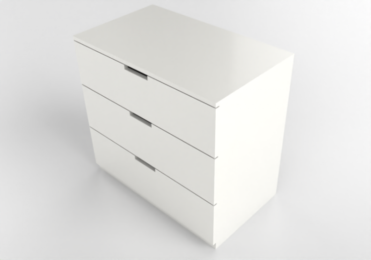 Armadi 3D - Cassettiera in legno laccato - Ikea - Nordli -...