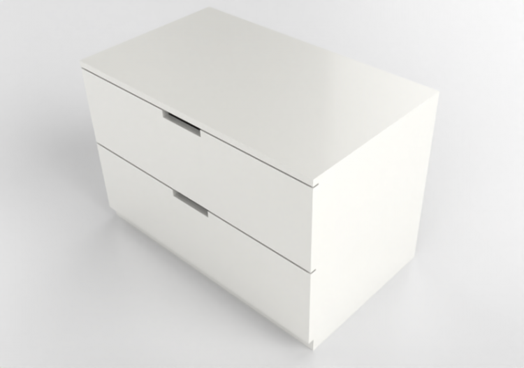 Wardrobes and Cabinets 3D - Lacquered wood chest of drawers...