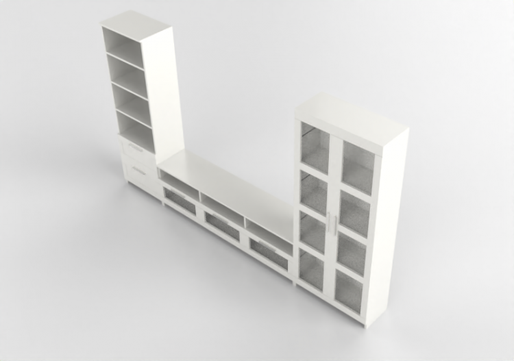 Mobili 3D - Composizione di mobili per TV - Ikea - Brimnes...