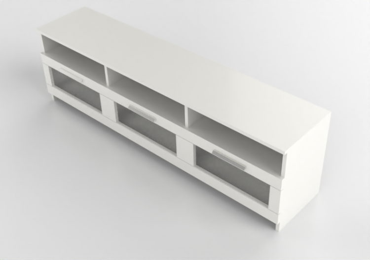 Móveis 3D - Móvel TV de madeira envernizada - Ikea -...