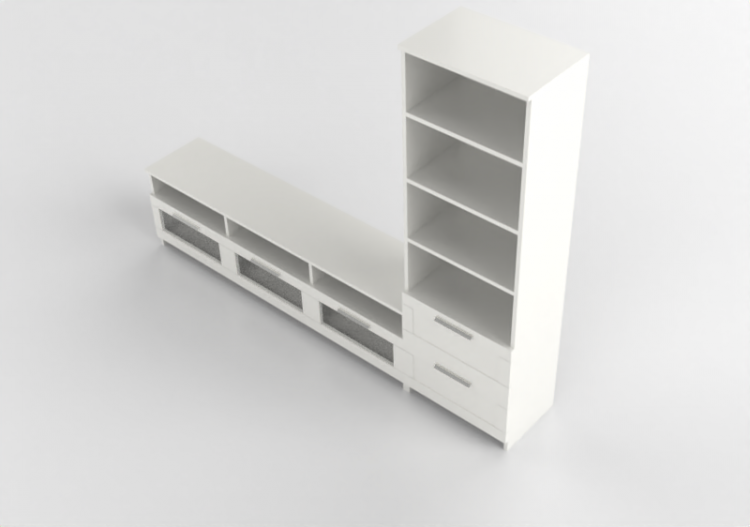 Mobili 3D - Composizione di mobili per TV - Ikea - Brimnes...