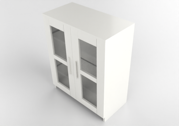 Muebles 3D - Mueble de madera lacada - Ikea - Brimnes -...
