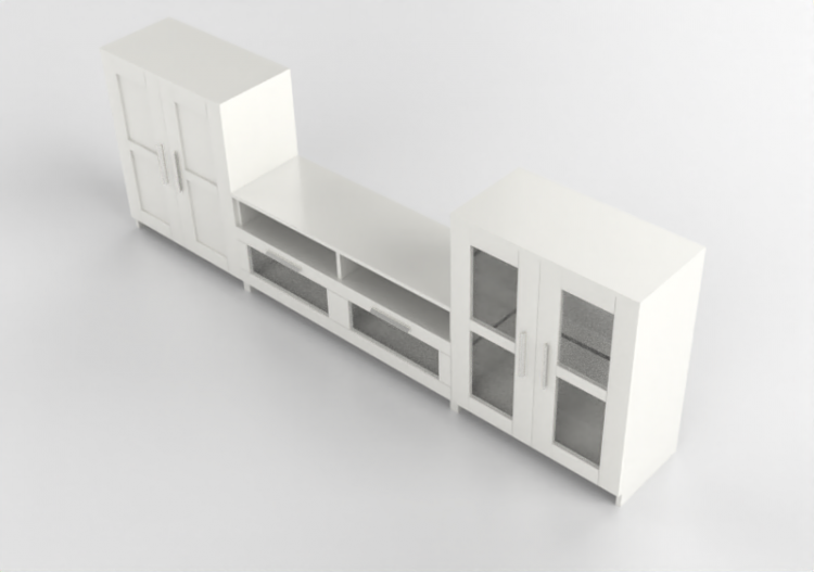 Mobili 3D - Composizione di mobili per TV - Ikea - Brimnes...