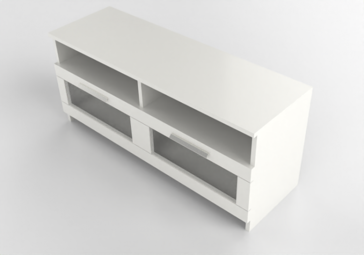 Móveis 3D - Móvel TV de madeira envernizada - Ikea -...