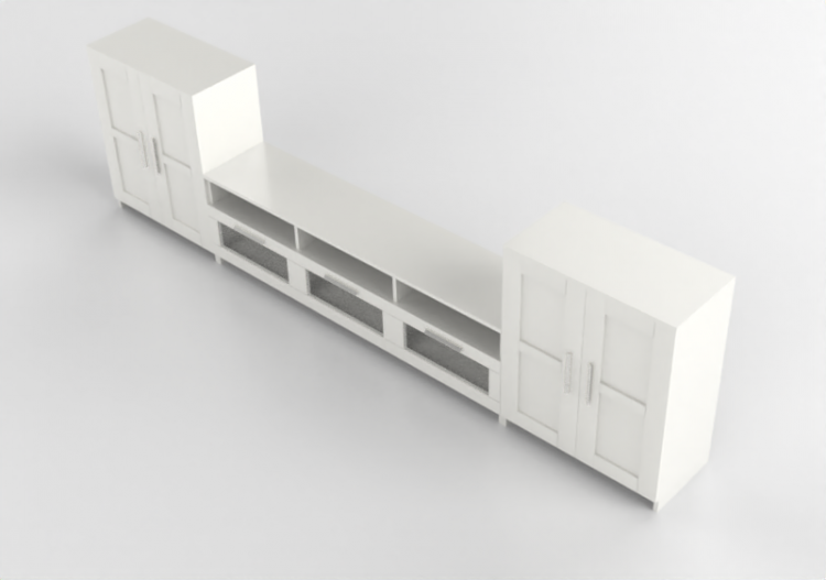 Mobili 3D - Composizione di mobili per TV - Ikea - Brimnes...