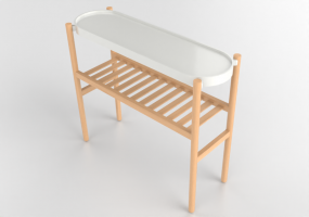 Acessórios 3D - Floreira de madeira - Ikea - Satsumas