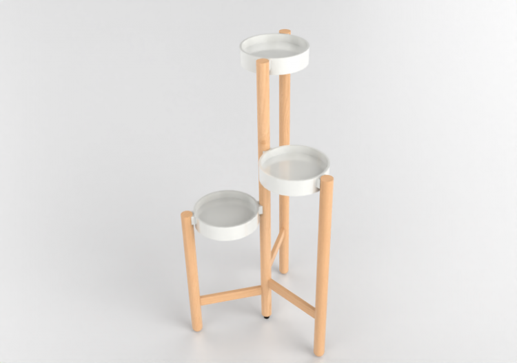 Acessórios 3D - Floreira de madeira - Ikea - Satsumas -...