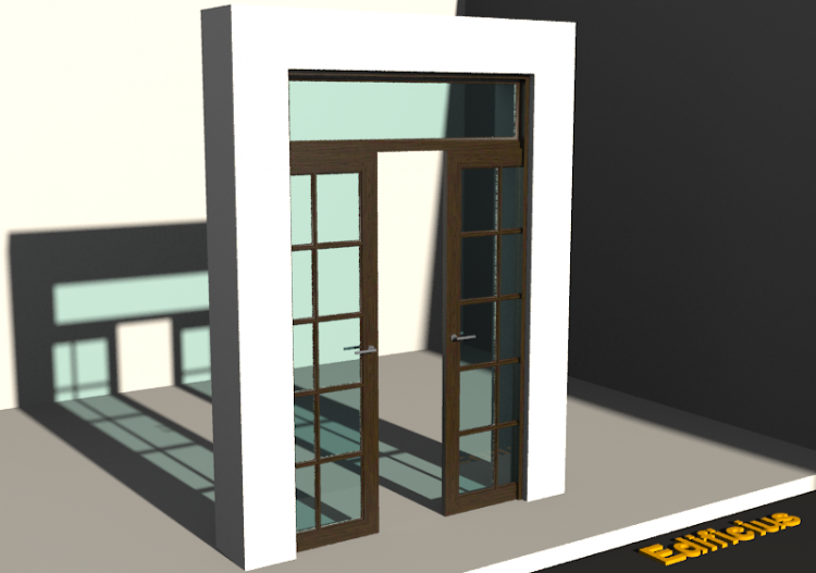 3D Tür/Fenster - Klassisch T[R] 2VST_SYM[10G]+1OBL - ACCA...