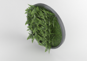 Jardin vertical rond