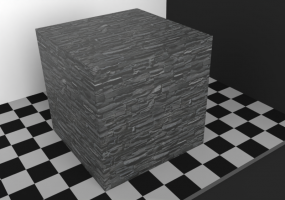 43 Bloc de pierres noires