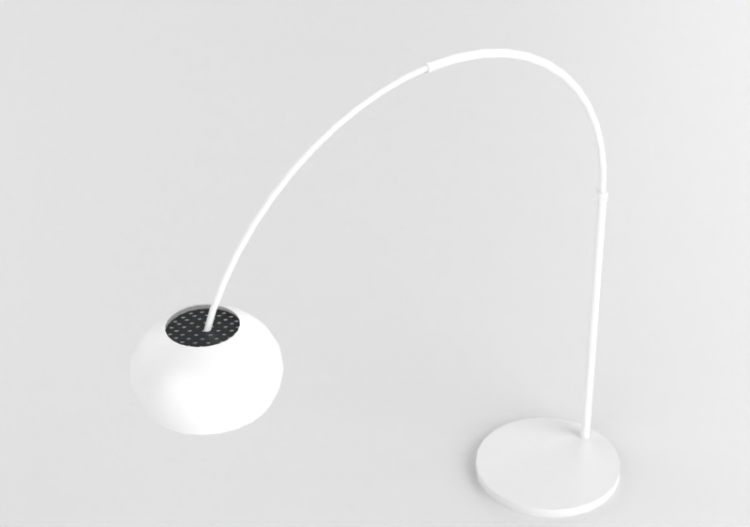 Lâmpadas de mesa 3D - Lampe à sol Arc - ACCA software