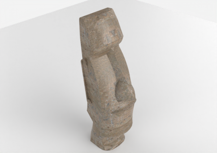 Esculturas 3D - Statue Moai - ACCA software