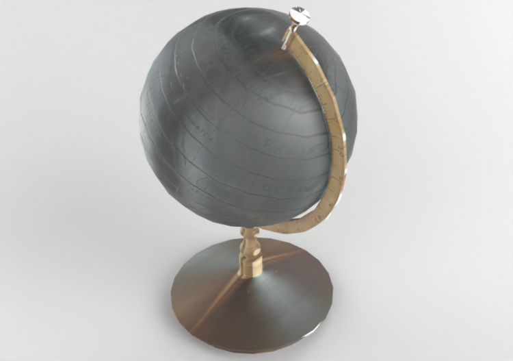 3D Sculptures - Globe Terrestre - ACCA software
