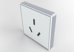 Australian socket 2P+E 15 A - 2 M