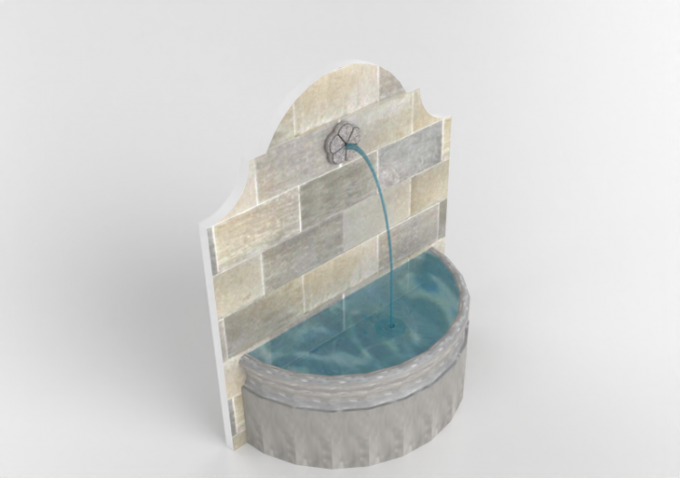 Accesorios 3D - Fontaine murale - ACCA software