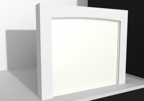 3D Tür/Fenster - PG basculante cintrée